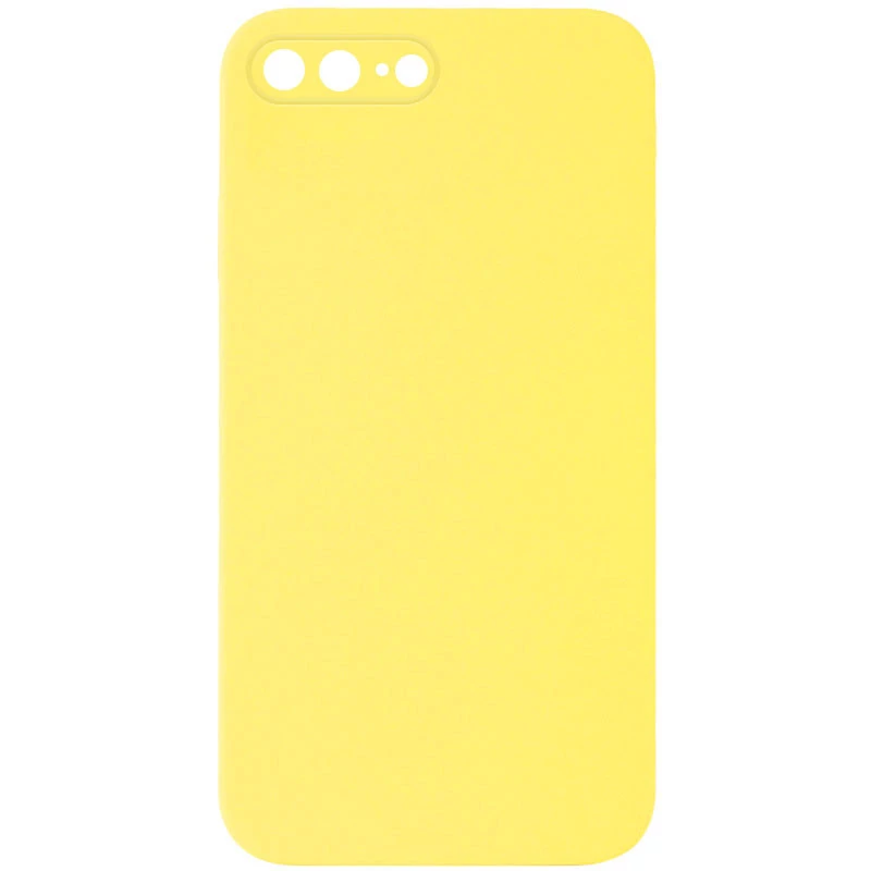 Чохол Silicone Case Square L з захистом камери на Apple iPhone 7 plus / 8 plus – Жовтий / Yellow. Фото 1 з 1