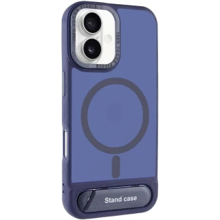 TPU+PC чохол Stand case для Apple iPhone 16 — Blue