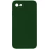Чехол Silicone Case Square L с защитой камеры для Apple iPhone 6/6s (4.7") – Зеленый / Army green. Фото 1 из 1