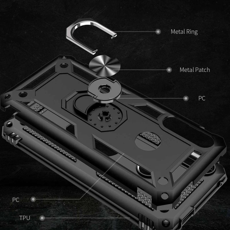Протиударний чохол Serge Ring з кільцем на Huawei P Smart Z фото 8 з 8