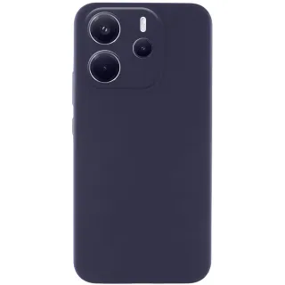Чехол Silicone Case Lakshmi Premium з закритою камерою на Xiaomi Redmi Note 14 4G (Europe version) — Серый / Dark Gray