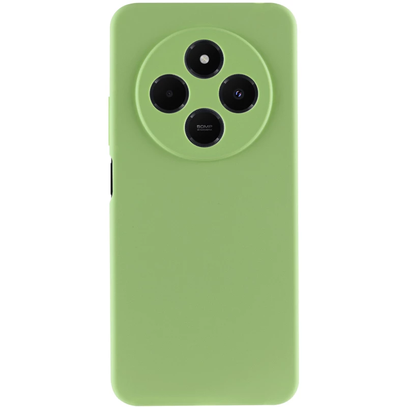 Чохол Silicone Case Lakshmi Plus з закритою камерою на Xiaomi Redmi 14C / Poco C75 – Зелений / Pistachio. Фото 4 з 6
