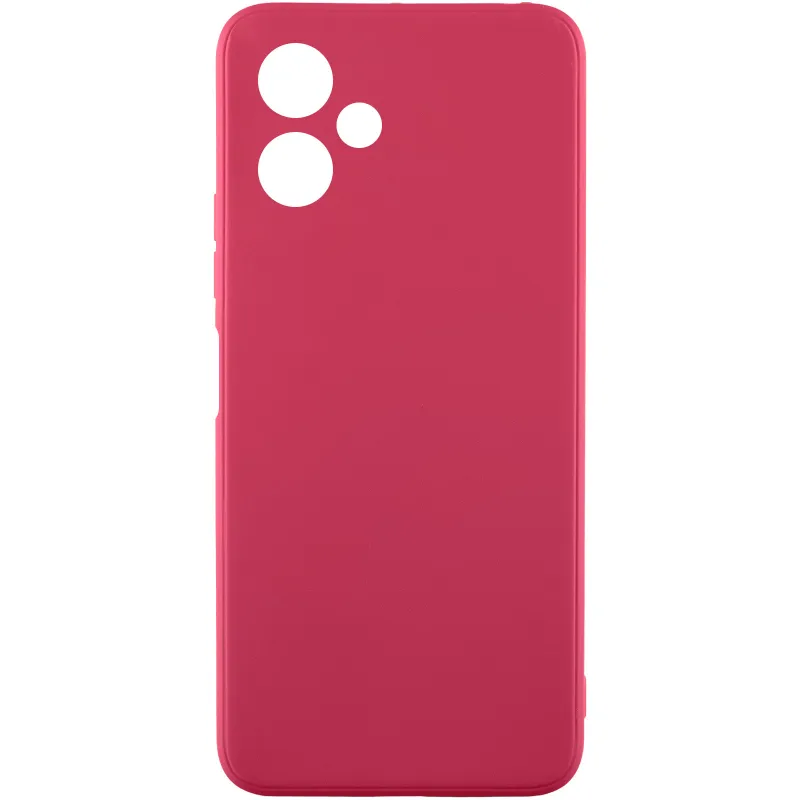 Цветной силиконовый чехол с защитой камеры для Samsung Galaxy A07 – Бордовый / Burgundy. Фото 1 из 1