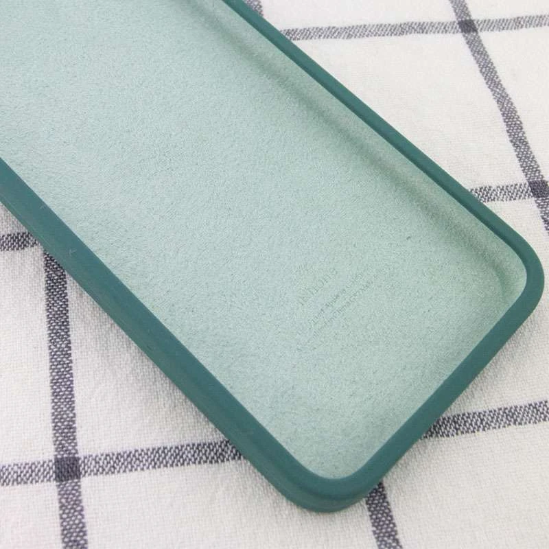 Чехол Silicone Case Square с защитой камеры для Apple iPhone 6/6s (4.7") – Зеленый / Pine green. Фото 3 из 3