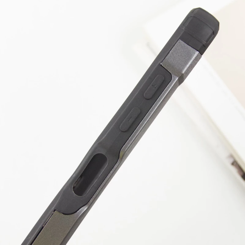 Протиударний чохол з посиленими кутами Immortal на Samsung Galaxy A06 – Метал / Gun Metal. Фото 7 з 8