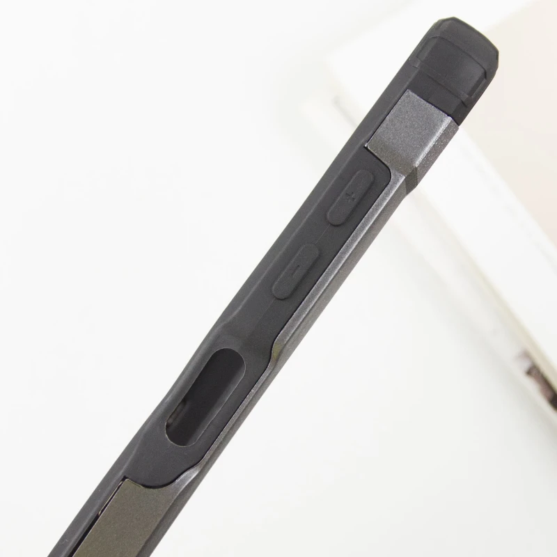 Протиударний чохол з посиленими кутами Immortal на Samsung Galaxy A07 – Метал / Gun Metal. Фото 5 з 6