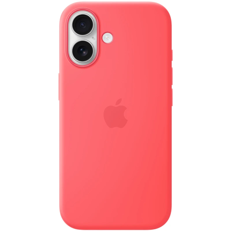 Чехол Silicone case (AAA) with Magsafe and Animation для Apple iPhone 17 (6.3") – Bright Guava. Фото 2 из 3