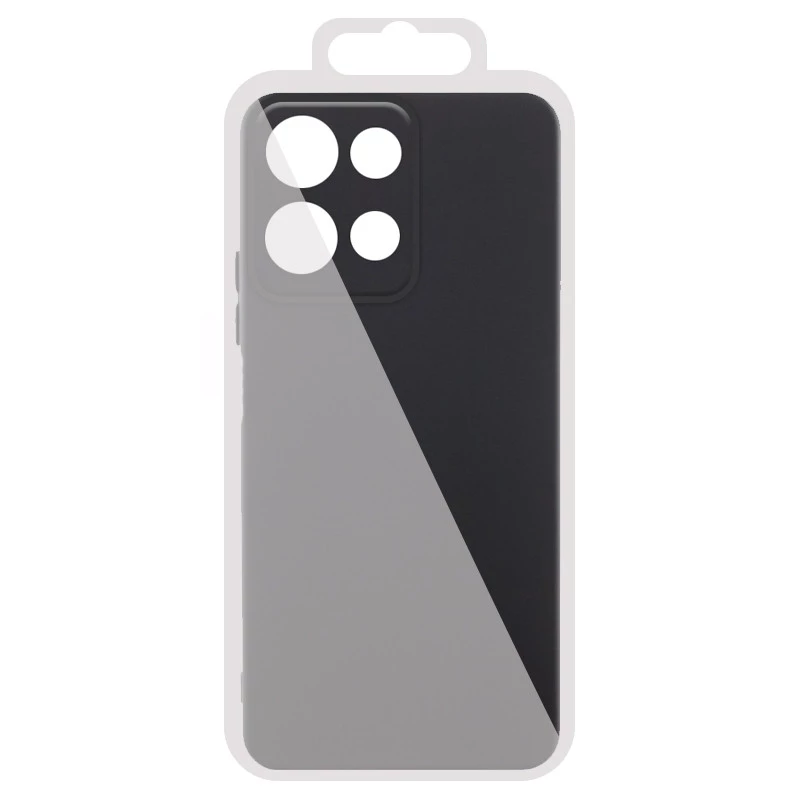 Чохол Silicone Case Lakshmi Plus з закритою камерою на Motorola Moto G75 – Чорний / Black. Фото 5 з 5