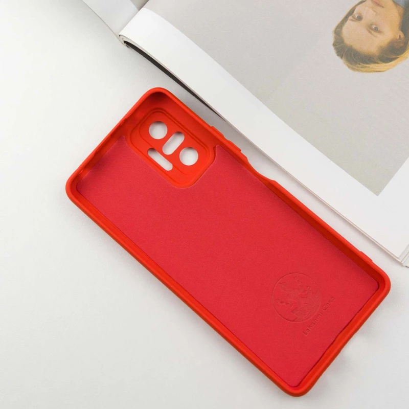 Чохол Silicone Case Lakshmi з закритою камерою на Xiaomi Redmi Note 10 Pro – Червоний / Red. Фото 3 з 7