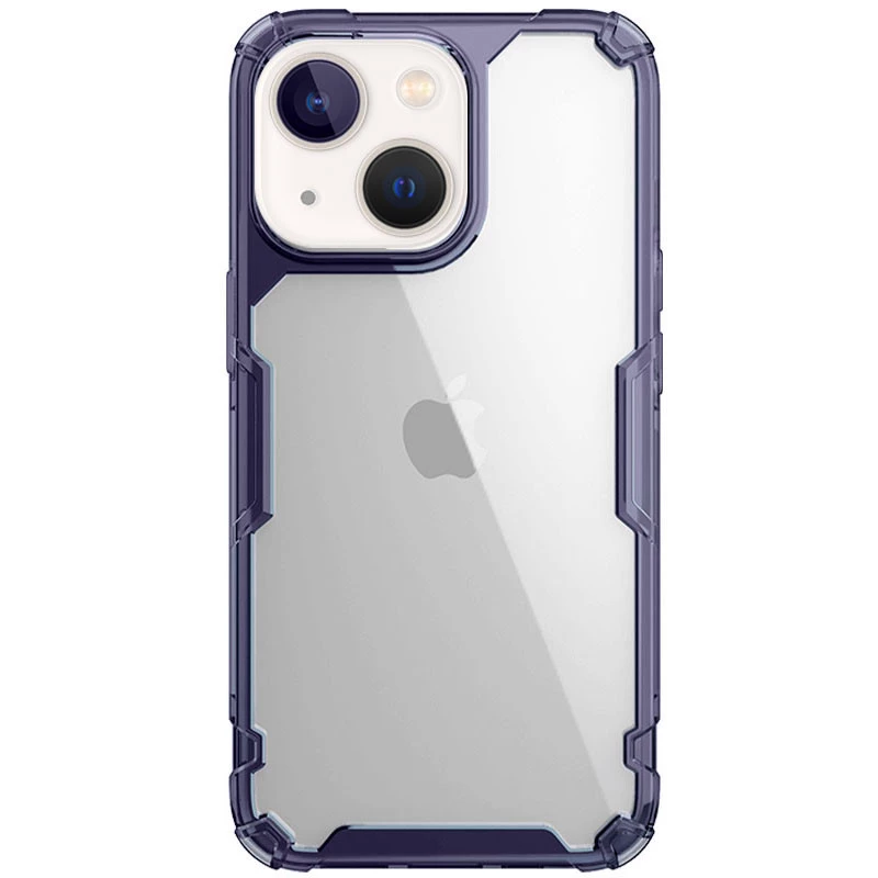 

Силіконовий чохол Nillkin з посиленим захистом кутів на Apple iPhone 13 (6.1") (Темно-фіолетовий (прозорий))