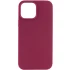 Чехол с закрытым низом Silicone Case для Apple iPhone 14 (6.1") – Бордовый / Maroon. Фото 1 из 3