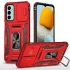 Ударопрочный чехол Square Ring c шторкой на камеру для Samsung Galaxy M13 4G – Красный / Red. Фото 2 Ударопрочный чехол Square Ring c шторкой на камеру для Samsung Galaxy M13 4G – Красный / Red. Фото 2 из 7
