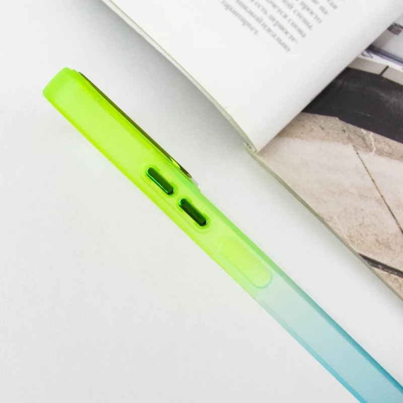 Силіконовий чохол фреш на Xiaomi Redmi 12 – Бірюзовий / Лимонный. Фото 7 з 9