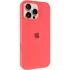Чохол Silicone Case з закритим низом на Apple iPhone 16 Pro – Кавуновий / Watermelon red. Фото 2 з 8