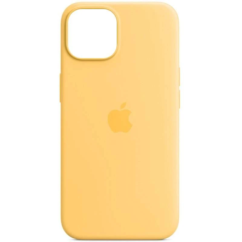 Чохол Silicone case (AAA) with Magsafe для Apple iPhone 14 Pro Max (6.7") – Жовтий / Sunglow. Фото 2 з 8