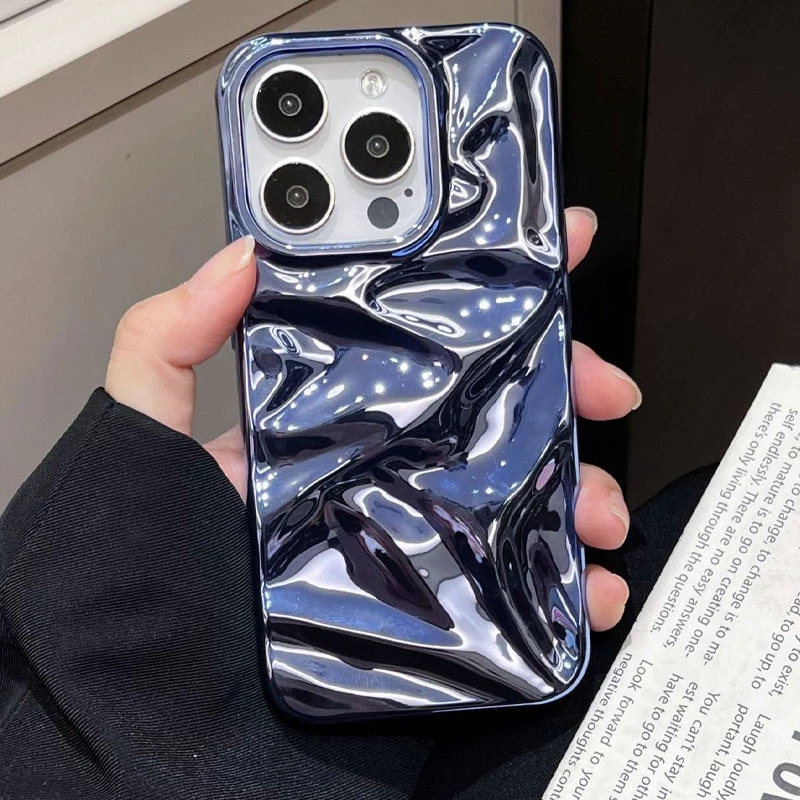 Гламурний силіконовий чохол на Apple iPhone 15 (6.1") – Blue. Фото 2 з 8