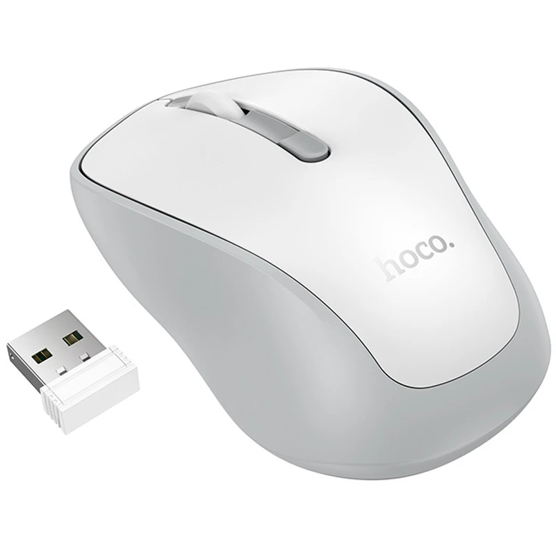 Миша бездротова Hoco GM41 Exciting dual-mode – White. Фото 2 з 4