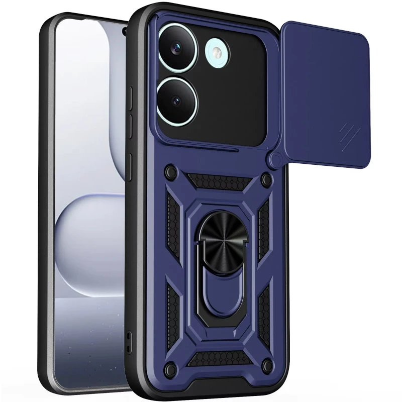 Удароміцний чохол Ummi Camshield Serge Ring (in box) для Xiaomi POCO X8 Pro – Синій / Navy. Фото 1 з 1