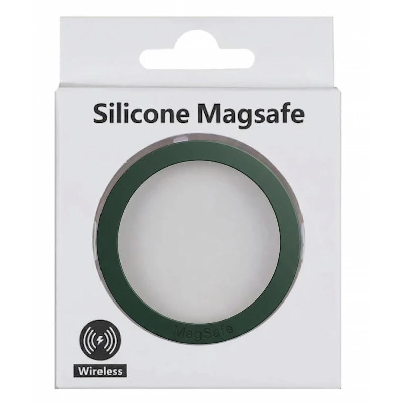 Металеве кільце Silicone MagSafe – Dark Green. Фото 2 з 2