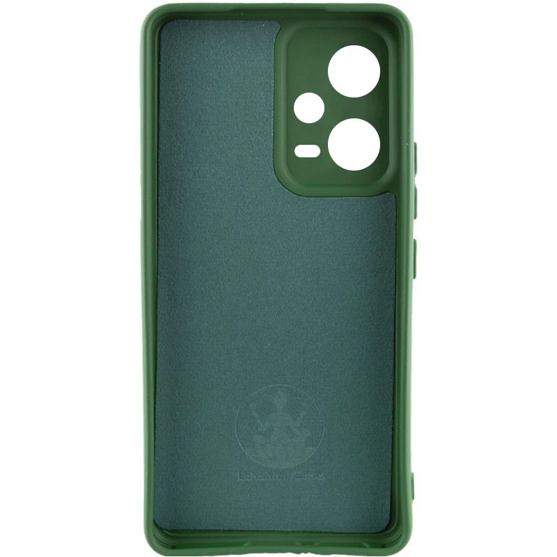 Чохол Silicone Case Lakshmi Plus з закритою камерою на Xiaomi Poco X5 5G – Зелений / Dark green. Фото 2 з 4