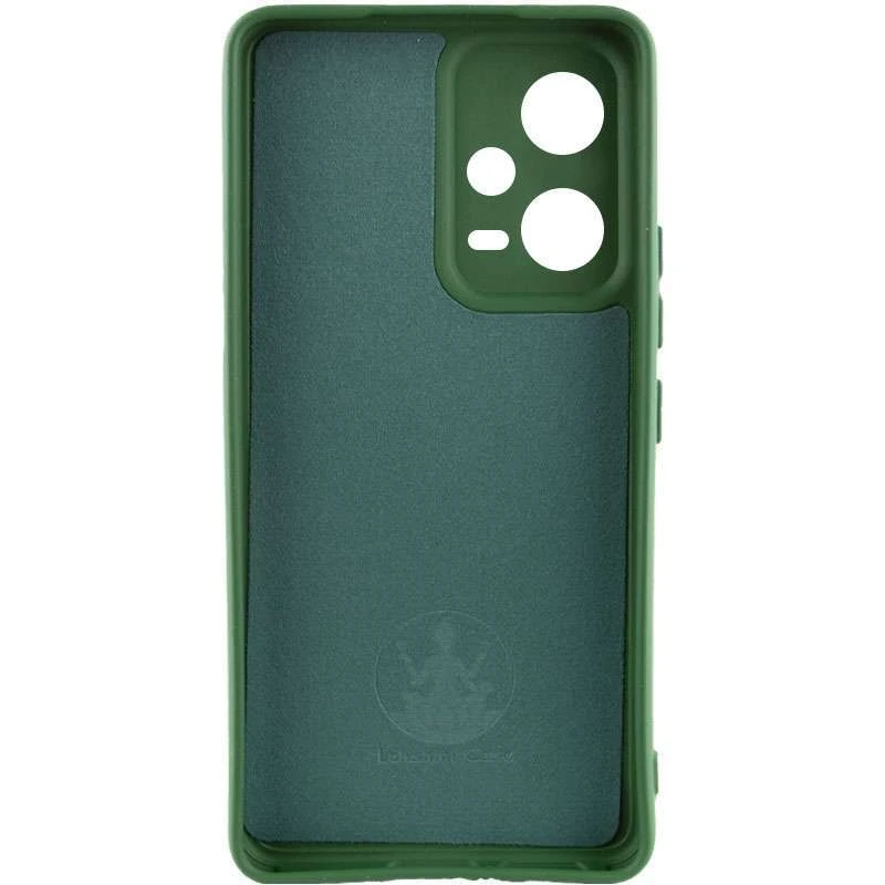 Чохол Silicone Case Lakshmi з закритою камерою на Xiaomi Poco X5 5G – Зелений / Dark green. Фото 2 з 4