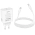 СЗУ Hoco C162A Source PD40W (1USB-C) + кабель Type-C to Type-C – White. Фото 3 из 5