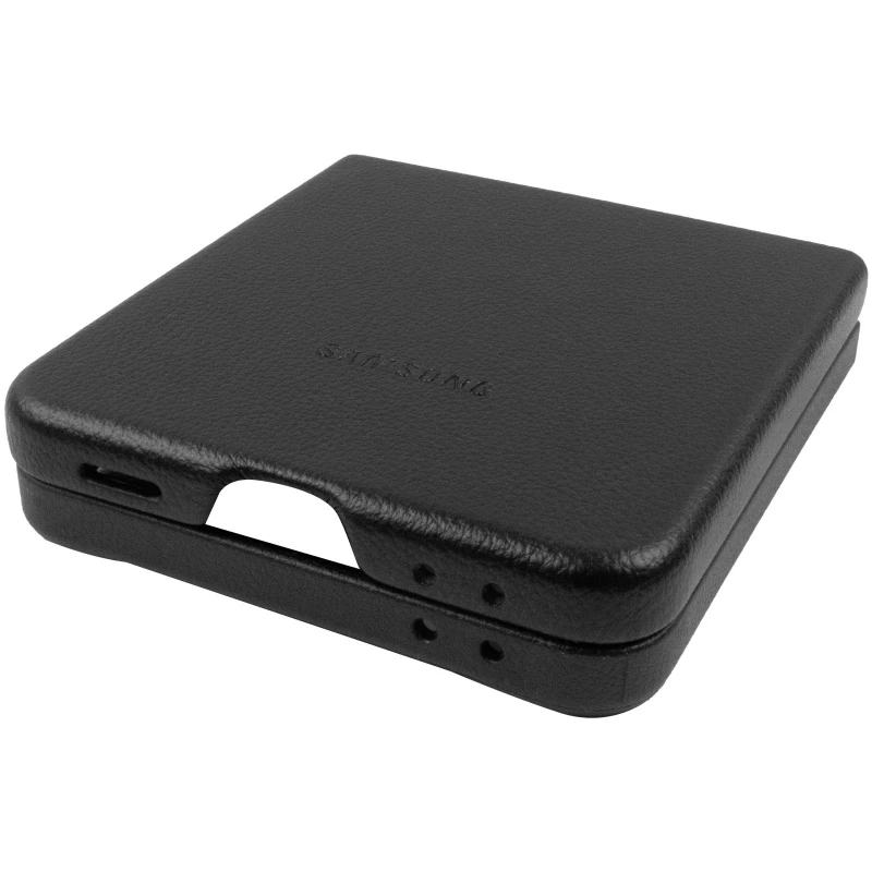 Шкіряний чохол Leather Case Premium на Samsung Galaxy Z Flip6 – Black. Фото 7 з 10
