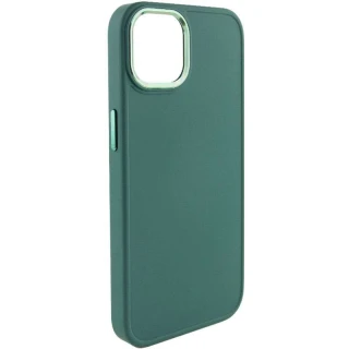 TPU чохол Bonbon з металевими кнопками на Apple iPhone 13 Pro Max (6.7") — Зелений / Army green