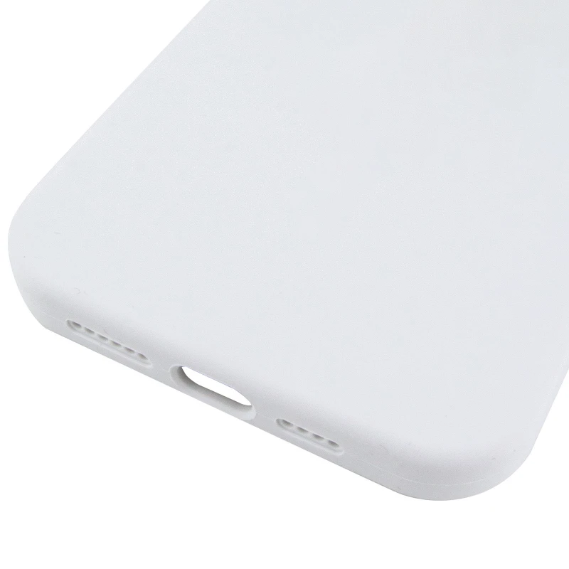 Чехол с закрытым низом Silicone Case для Apple iPhone 13 Pro Max (6.7") – Белый / White. Фото 11 из 12