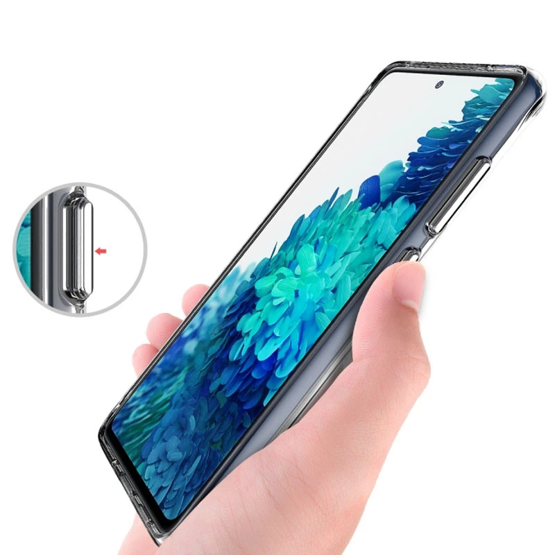 Силіконовий чохол Space Case на Samsung Galaxy S20 FE – Прозорий. Фото 3 з 4