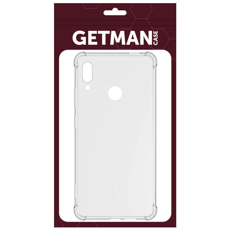 Ультратонкий силіконовий чохол GETMAN з критими бортами та камерою для Huawei P Smart+ (nova 3i) – Безбарвний (прозорий). Фото 3 з 4