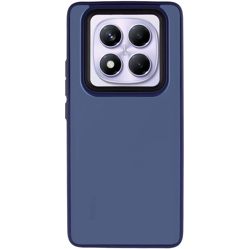 Чохол TPU+PC Lyon Frosted на Xiaomi Redmi Note 14 Pro 4G – Синій / Navy Blue. Фото 4 з 9