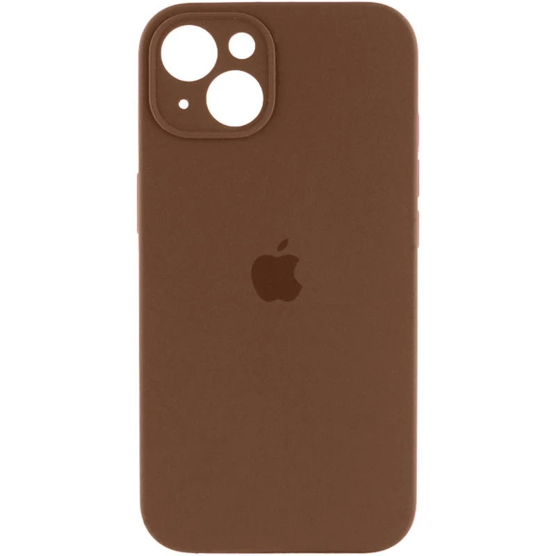 Чехол Silicone Case с защитой камеры для Apple iPhone 14 (6.1") – Коричневый / Brown. Фото 1 из 1