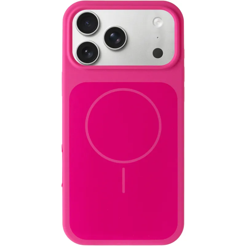 Чехол Silk Duo Color (AA) NO LOGO with Magnetic Fit для Apple iPhone 17 Pro Max (6.9") – Dragon Fruit. Фото 2 из 5