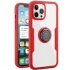 TPU+PC чохол з захистом 360 градусів з металевим кільцем на Apple iPhone 13 Pro (6.1") – Червоний. Фото 1 з 2