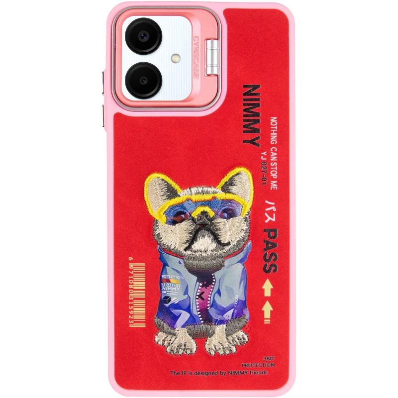 TPU+PC чохол з тваринами для Samsung Galaxy A06 – Pink Dog. Фото 9 з 16
