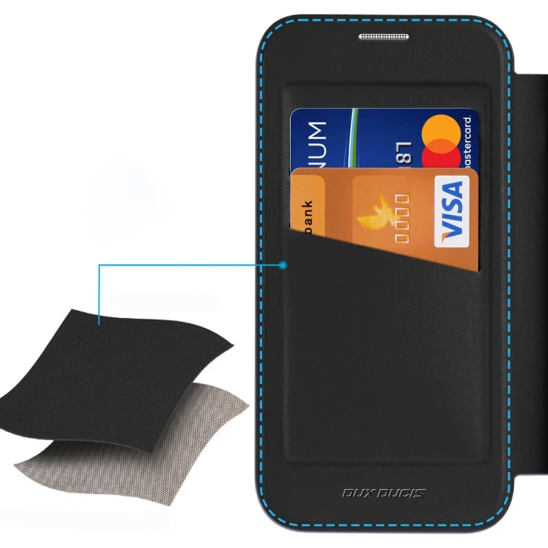 Чохол книжка Dux Ducis з MagSafe на Apple iPhone 17 (6.3") – Black. Фото 4 з 14