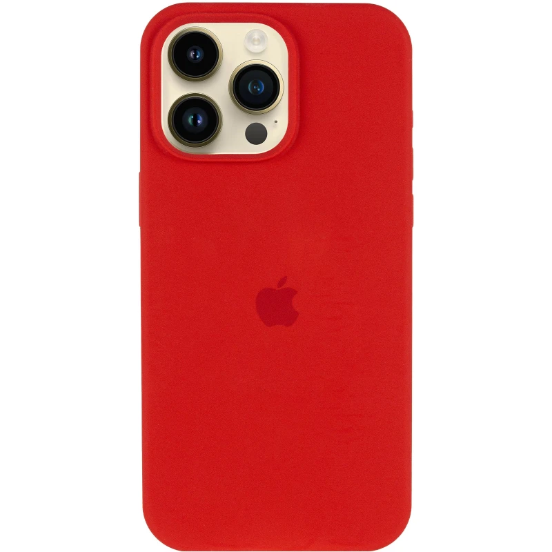 Чохол Silicone Case (AA) Logo with MagSafe для Apple iPhone 17 Pro Max (6.9") – Червоний / Red. Фото 3 з 6