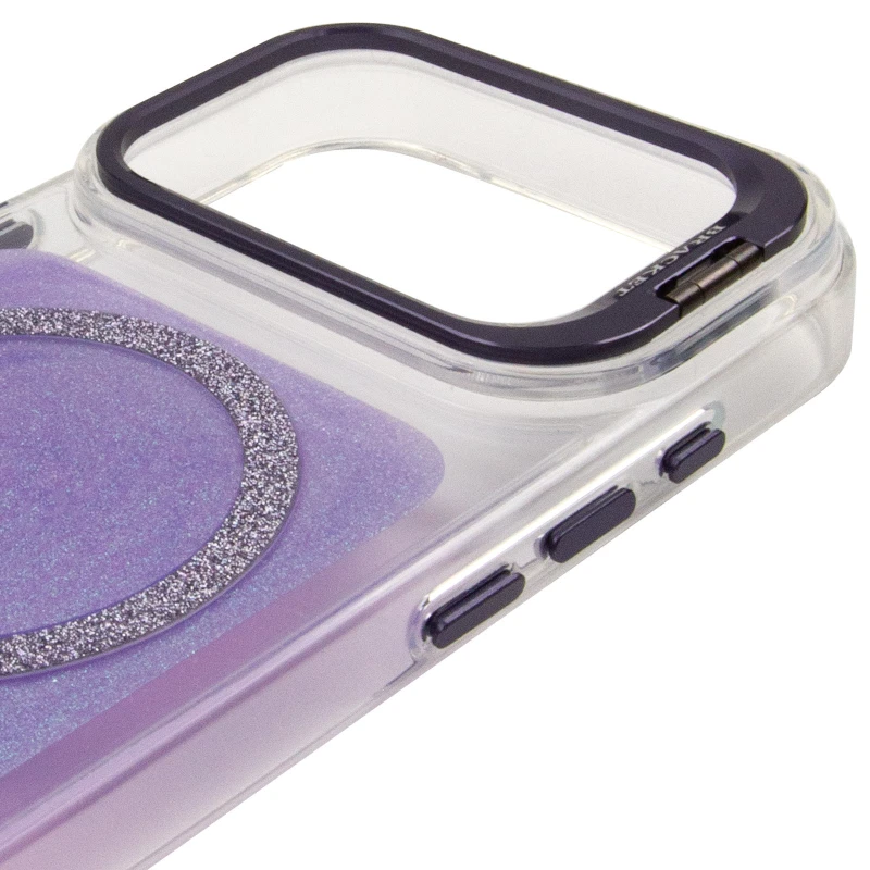 Чохол TPU+PC Jewel Sparkle with MagSafe для Apple iPhone 17 Pro (6.3") – Lavender Glitter. Фото 6 з 8