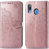 Кожаный чехол-книжка Art Case с визитницей для Samsung Galaxy A20 / A30 – Розовый. Фото 4 из 4