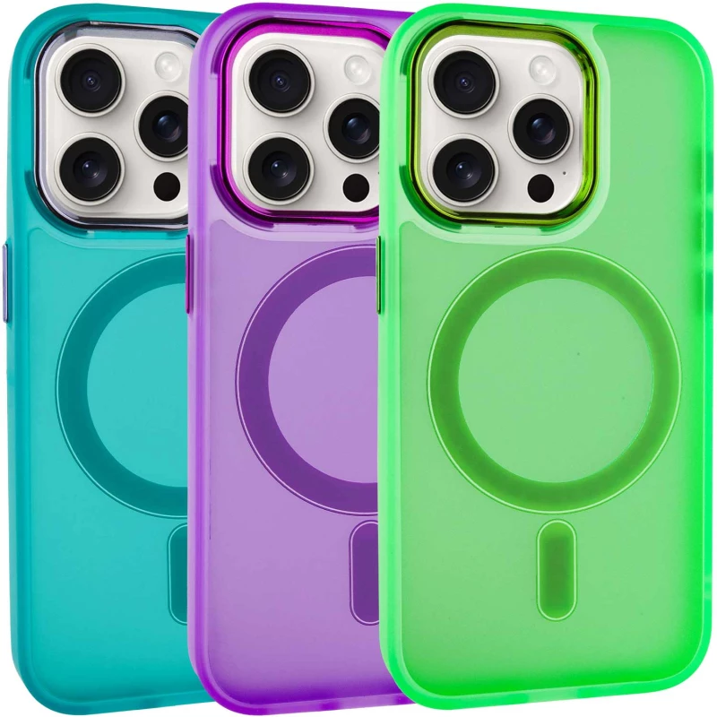 Кольоровий TPU+PC з MagSafe на Apple iPhone 13 Pro Max (6.7") фото 3 з 5