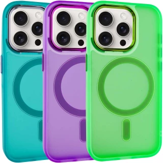 Цветной TPU+PC с MagSafe на Apple iPhone 15 Pro Max (6.7") фото 1 Цветной TPU+PC с MagSafe на Apple iPhone 15 Pro Max (6.7") фото 1 из 5