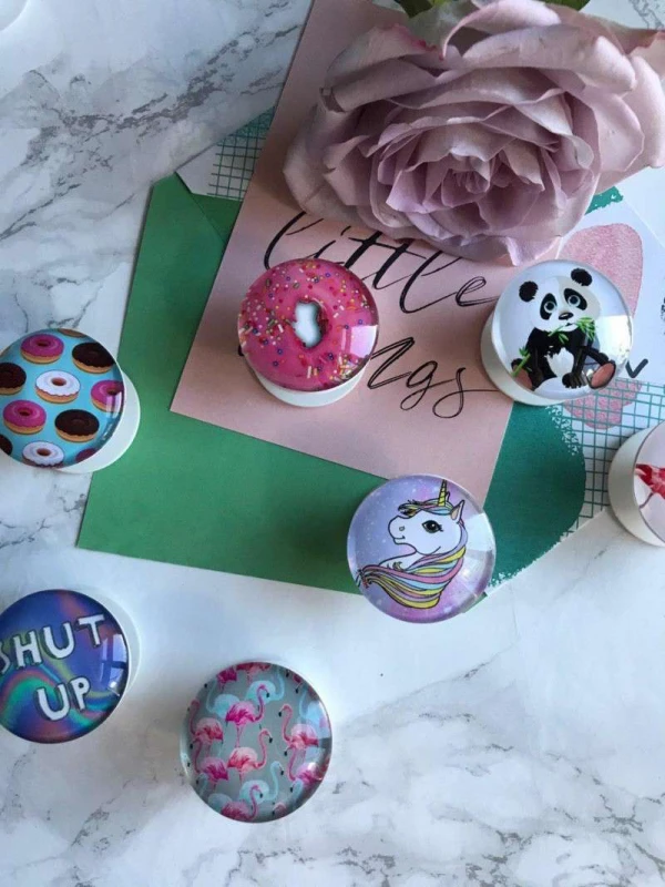 Тримач для телефону круглий (Glass) фото 3 з 3