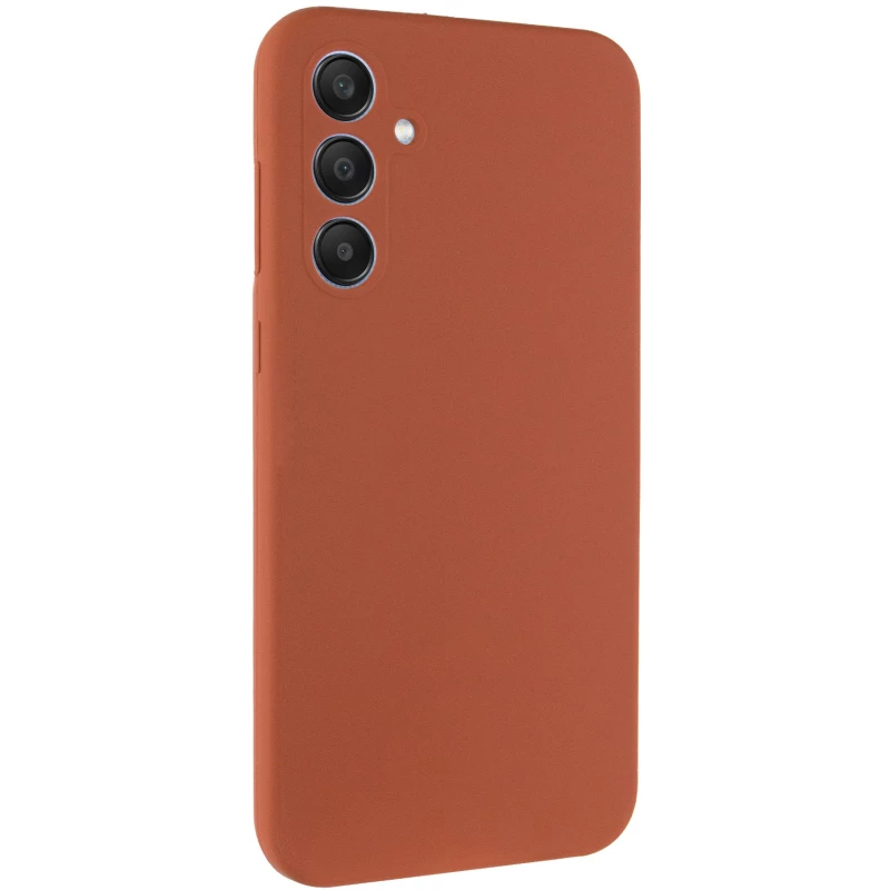 Чохол Silicone Case Lakshmi Plus з закритою камерою на Samsung Galaxy A35 – Коричневий / Brown. Фото 2 з 6