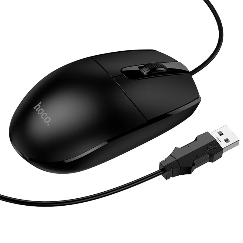 Провідна миша Hoco GM50 League – Black. Фото 3 з 4