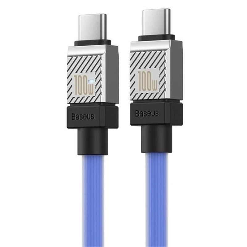 Дата кабель Baseus CoolPlay Series Type-C to Type-C 100W (1m) (CAKW00020) – Blue. Фото 3 з 4