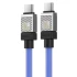 Дата кабель Baseus CoolPlay Series Type-C to Type-C 100W (1m) (CAKW00020) – Blue. Фото 3 з 4