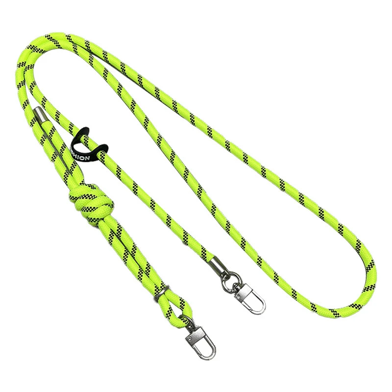 Шнурок с двумя креплениями (8мм) 150см – Neon Green. Фото 2 из 3