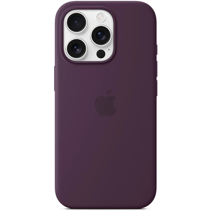 Силіконовий чохол ААА with Magsafe connection для Apple iPhone 16 Pro Max – Plum. Фото 3 з 10