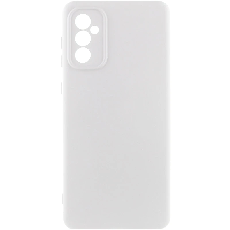 Цветной силиконовый чехол GETMAN с закрытой камерой на Samsung Galaxy A36 5G – Белый / White. Фото 1 из 1